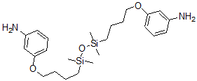 CAS 登录号：72066-90-1， 3,3'-[(1,1,3,3-四甲基-1,3-丙烷二硅氧烷二基)二(4,1-丁烷二基氧基)]二(苯胺)