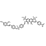 CAS#: 72089-20-4, 4-Amino-6-{[4-({4-[(2,4-diaminophenyl)diazenyl]phenyl}sulfamoyl)phenyl]diazenyl}-5-hydroxy-3-[(4-nitrophenyl)diazenyl]-2,7-naphthalenedisulfonic acid