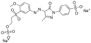 CAS#: 72121-81-4, Disodium 4-[4-[4-Methoxy-3-(2-Sulfonatooxyethylsulfonyl)Phenyl]Diazenyl-3-Methyl-5-Oxo-4H-Pyrazol-1-Yl]Benzenesulfonate