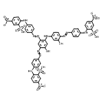 CAS 登录号：72139-02-7， 2-({4-[(2-羟基-4-{[5-羟基-2,4-二({4-[(4-硝基-2-磺基苯基)氨基]苯基}偶氮)苯基]氨基}苯基)偶氮]苯基}氨基)-5-硝基苯磺酸