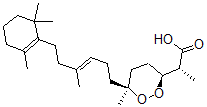 CAS#: 72154-33-7, (2R)-2-[(3S,6S)-6-Methyl-6-[(E)-4-Methyl-6-(2,6,6-Trimethyl-1-Cyclohexenyl)Hex-3-Enyl]Dioxan-3-Yl]Propanoic Acid