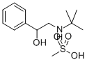 CAS 登录号：72156-37-7， 2-(叔丁基氨基)-1-Phenylethanol; Methanesulfonic 酸