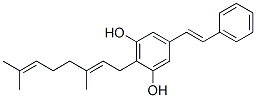 CAS#: 72165-33-4, 2-[(2E)-3,7-Dimethylocta-2,6-Dienyl]-5-[(E)-2-Phenylethenyl]Benzene-1,3-Diol