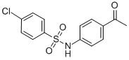 CAS 登录号：72178-38-2， N-(4-乙酰基苯基)-4-氯-苯磺酰胺