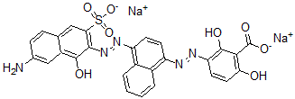 CAS#: 72207-95-5, 3-((4-((7-Amino-1-Hydroxy-3-Sulfo-2-Naphthalenyl)Azo)-1-Naphthalenyl)Azo)-2,6-Dihydroxy-Benzoic Acid Disodium Salt