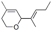 CAS 登录号：72230-91-2， 3,6-二氢-4-甲基-6-(1-甲基-1-丁烯基)-2H-吡喃