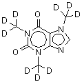 CAS 登录号：72238-85-8， 1,3,7-三[(<sup>2</sup>H<sub>3</sub>)甲基]-3,7-二氢-1H-嘌呤-2,6-二酮