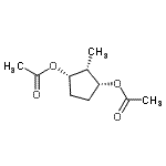 CAS 登录号：72242-40-1， (1R,2s,3S)-2-甲基-1,3-环戊烷二基二乙酸酯