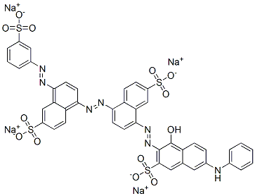 CAS#: 72245-52-4, 8-[[1-Hydroxy-6-(Phenylamino)-3-Sulpho-2-Naphthyl]Azo]-5-[[6-Sulpho-4-[(3-Sulphophenyl)Azo]-1-Naphthyl]Azo]Naphthalene-2-Sulphonic Acid Sodium Salt
