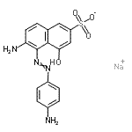 CAS#: 72269-60-4, Sodium 6-amino-5-[(4-aminophenyl)diazenyl]-4-hydroxy-2-naphthalenesulfonate