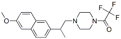 CAS#: 72278-80-9, 2,2,2-Trifluoro-1-[4-[2-(6-Methoxynaphthalen-2-Yl)Propyl]Piperazin-1-Yl]Ethanone
