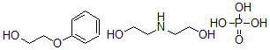 CAS 登录号：72283-39-7， 2-(2-羟基乙基氨基)乙醇;2-苯氧乙醇;磷酸