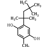 CAS#: 723-38-6, 2-Methyl-5-(2,4,4-trimethyl-2-pentanyl)-1,4-benzenediol