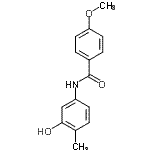 CAS 登录号：723257-49-6， N-(3-羟基-4-甲基苯基)-4-甲氧基苯甲酰胺