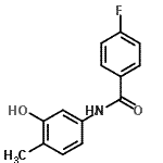 CAS#: 723261-52-7, 4-Fluoro-N-(3-hydroxy-4-methylphenyl)benzamide