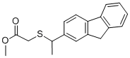 CAS 登录号：72353-30-1， 2-[1-(9H-芴-2-基)乙硫基]乙酸甲酯