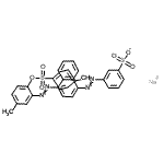 CAS 登录号：72361-38-7， 钠3-({4-[(5-甲基-2-{[(4-甲基苯基)磺酰基]氧基}苯基)偶氮]-1-萘基}偶氮)苯磺酸酯