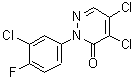CAS#: 72396-65-7, 4,5-Dichloro-2-(3-chloro-4-fluorophenyl)-3(2H)-pyridazinone