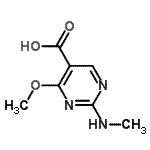 CAS#: 72418-39-4, 4-Methoxy-2-(methylamino)-5-pyrimidinecarboxylic acid