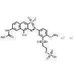 CAS#: 72429-02-8, 6-(acetylamino)-4-hydroxy-3-[2-[4-methoxy-3-[[2-(sulfooxy)ethyl]sulfonyl]phenyl]diazenyl]-2-Naphthalenesulfonate sodium salt (1:2)