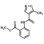 CAS#: 724436-21-9, Methyl 2-{[(5-methyl-1,2-oxazol-4-yl)carbonyl]amino}benzoate