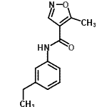CAS 登录号：724436-22-0， N-(3-乙基苯基)-5-甲基-1,2-恶唑-4-甲酰胺