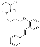 CAS#: 72468-87-2, 1-[4-[2-[(E)-2-Phenylethenyl]Phenoxy]Butyl]Piperidin-3-Ol Hydrochloride
