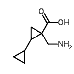 CAS 登录号：724772-99-0， 2-(氨基甲基)-1,1'-联(环丙基)-2-羧酸
