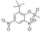 CAS 登录号：72497-33-7， (2-叔丁基-4,6-二硝基苯基)甲烷磺酸酯