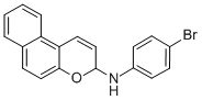 CAS 登录号：72516-82-6， N-(4-溴苯基)-3H-苯并[f]苯并吡喃-3-胺