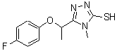 CAS#: 725217-86-7, 5-[1-(4-Fluorophenoxy)ethyl]-4-methyl-4H-1,2,4-triazole-3-thiol