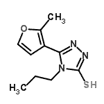 CAS#: 725218-33-7, 5-(2-Methyl-3-furyl)-4-propyl-4H-1,2,4-triazole-3-thiol