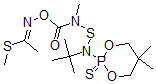 CAS#: 72542-56-4, N-(((((5,5-dimethyl-1,3,2-dioxaphosphorinan-2-yl)(1,1-dimethylethyl)thio)methylamino)carbonyl)oxy)-Ethanimidothioic acid methyl ester P-sulfide