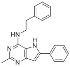CAS 登录号：72549-74-7， 2-甲基-6-苯基-N-(2-苯基乙基)-5H-吡咯并[2,3-e]嘧啶-4-胺