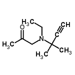 CAS#: 725679-02-7, 1-[Ethyl(2-methyl-3-butyn-2-yl)amino]acetone