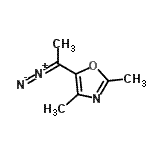 CAS 登录号：72591-39-0， 5-(1-重氮基乙基)-2,4-二甲基-1,3-恶唑