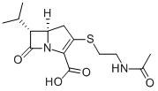 CAS 登录号：72615-19-1， (5R,6R)-3-(2-乙酰氨基基乙基硫基)-7-氧代-6-丙-2-基-1-氮杂双环[3.2.0]庚-2-烯-2-羧酸