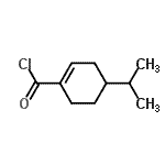CAS 登录号：72622-70-9， 4-异丙基-1-环己烯-1-甲酰氯
