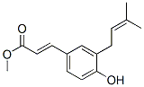 CAS 登录号：72704-01-9， 甲基(E)-3-[4-羟基-3-(3-甲基丁-2-烯基)苯基]丙-2-烯酸酯
