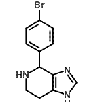 CAS 登录号：7271-11-6， 4-(4-溴苯基)-4,5,6,7-四氢-3H-咪唑并[4,5-c]吡啶