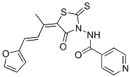 CAS#: 72732-42-4, N-[(5E)-5-[(E)-4-Furan-2-Ylbut-3-En-2-Ylidene]-4-Oxo-2-Sulfanylidene-1,3-Thiazolidin-3-Yl]Pyridine-4-Carboxamide