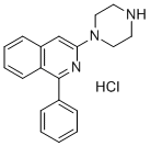 CAS 登录号:72736-13-1, 1-苯基-3-(1-哌嗪基)异喹啉单盐酸盐