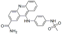 CAS 登录号：72739-01-6， 9-((4-((甲基磺酰基)氨基)苯基)氨基)-2-吖啶甲酰胺