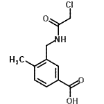 CAS 登录号：727673-69-0， 3-{[(氯乙酰基)氨基]甲基}-4-甲基苯甲酸