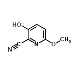 CAS#: 727736-72-3, 3-Hydroxy-6-methoxy-2-pyridinecarbonitrile