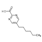 CAS#: 72790-11-5, 5-Hexyl-2-pyrimidinecarboxylic acid