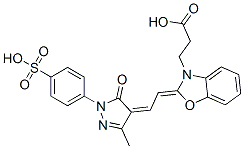 CAS 登录号：72796-92-0， 3-[(2Z)-2-[(2Z)-2-[3-甲基-5-氧代-1-(4-磺基苯基)吡唑-4-亚基]亚乙基]-1,3-苯并恶唑-3-基]丙酸
