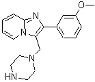 CAS#: 727977-40-4, 2-(3-Methoxyphenyl)-3-(1-piperazinylmethyl)imidazo[1,2-a]pyridine