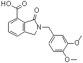 CAS 登录号：728024-39-3， 2-(3,4-二甲氧基苄基)-3-氧代-4-异吲哚啉羧酸