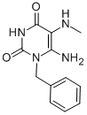 CAS 登录号：72816-88-7， 6-氨基-5-甲基氨基-1-(苯基甲基)嘧啶-2,4-二酮